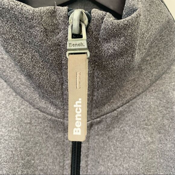Bench Gray Smooth Lightweight Zip Up Sweatshirt - Picture 11 of 11